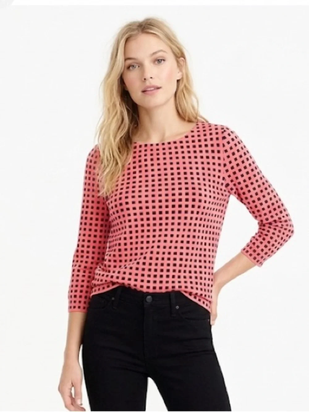 J Crew factory size small 3/4 sleeve top; new